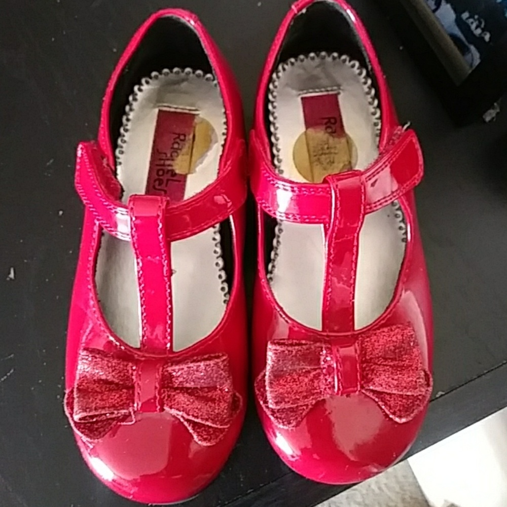 Red toddler shoes